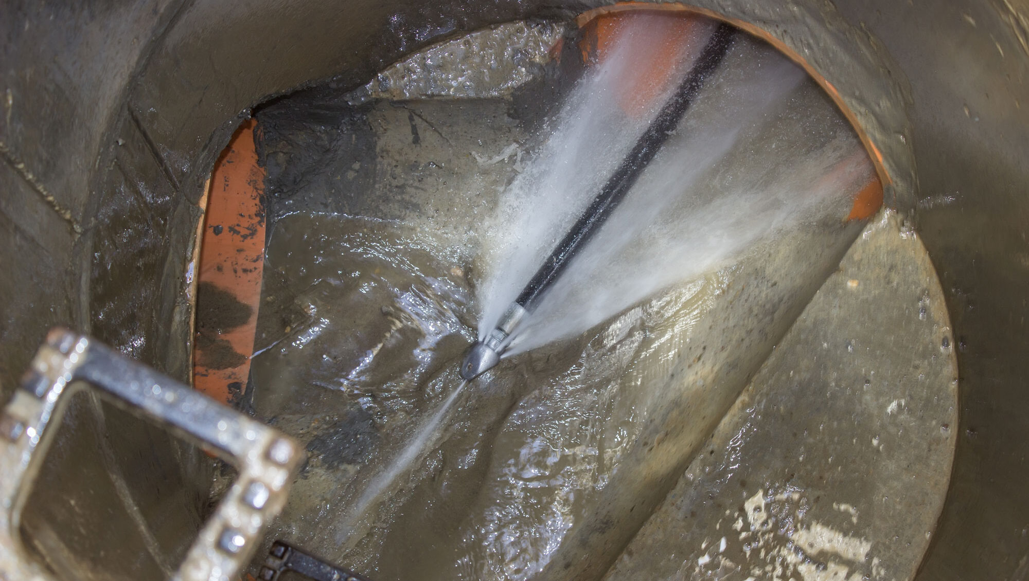 Image of Hydro jetting sewer pipe cleaning